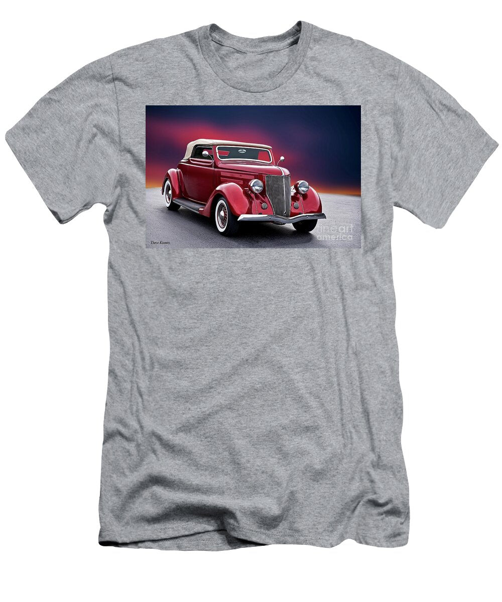 1936 Ford Candy Apple Convertible Lll Dave Koontz T-Shirt