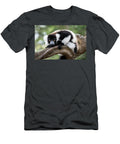 Black and White Ruffed Lemur Resting Tony Camacho T-Shirt