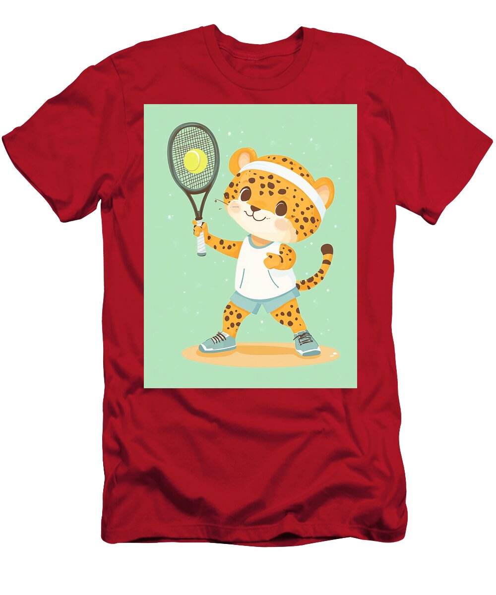 Chip the Cross Court Cheetah Dancing Littles Jungle T-Shirt