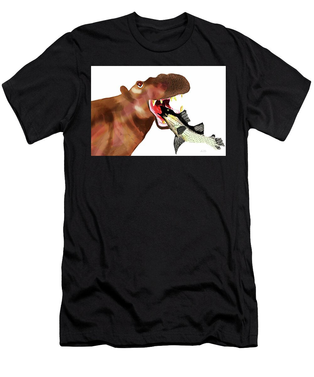 Hippo and Trout Diana Angstadt T-Shirt