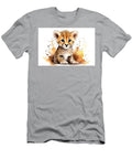 Illustration of Watercolor Cute Baby Cheetah N Akkash T-Shirt