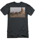 Two Cheetah Brothers Resting Next to Termite Mound Kristel Richard Natureplcom T-Shirt