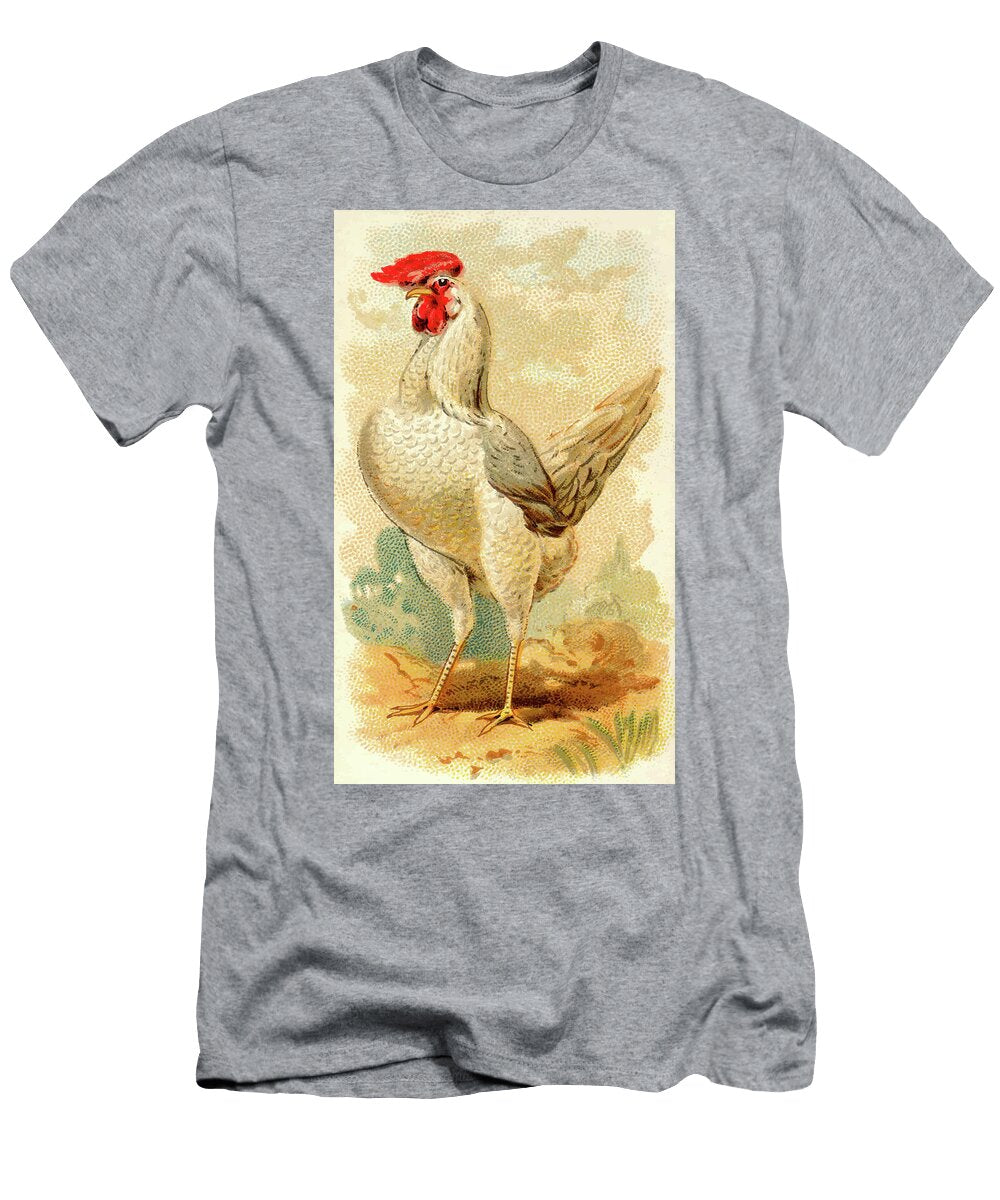 White Leghorn Hen Vintage Animal Illustration Picked and Shared T-Shirt